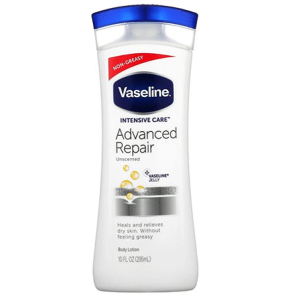 لوسیون بدن وازلین 72 ساعته مدل بدون رایحه Advanced Repair حجم 400ml