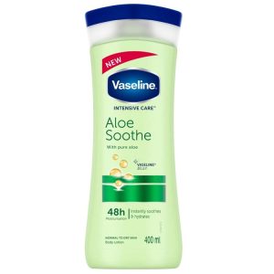 لوسیون بدن وازلین رایحه آلوئه ورا حجم 400ml