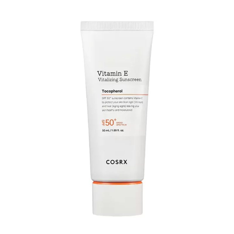 ضدآفتاب روشن کننده SPF 50 ویتامین ای کوزارکس COSRX حاوی ویتامین E حجم 50ml