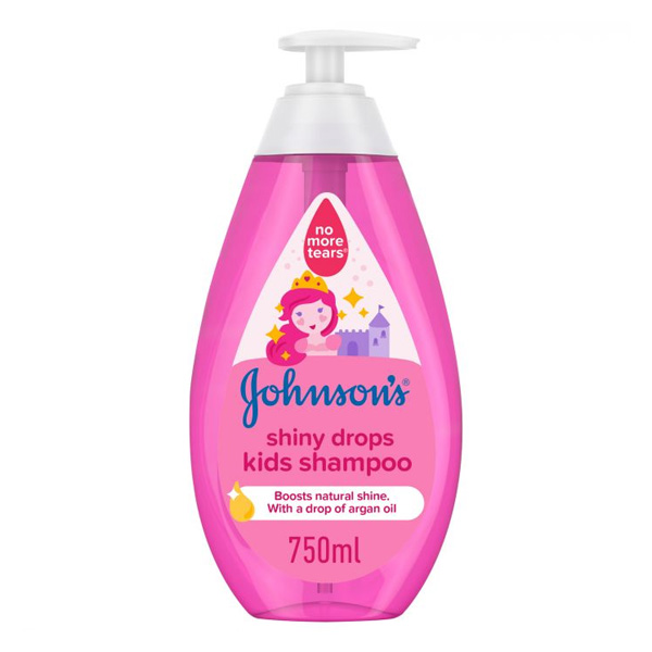 شامپو کودک جانسون روغنی مدل Shiny Drops حجم 750ml