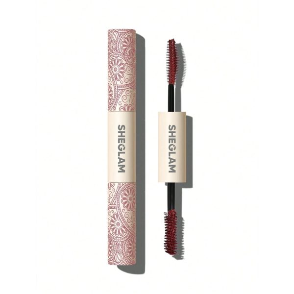 ریمل دو سر بلند کننده و حجم دهنده زرشکی شیگلم مدل Waterproof Burgundy