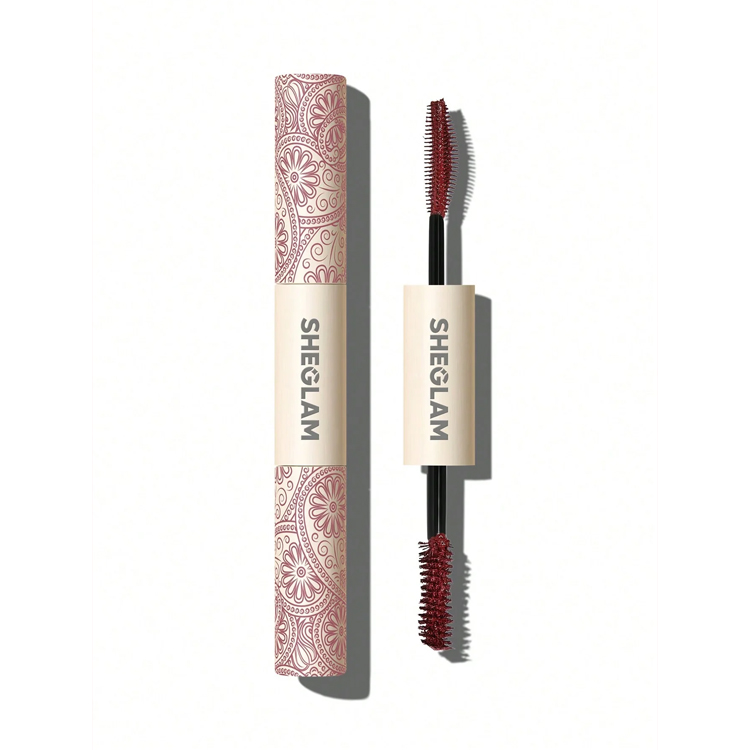 ریمل دو سر بلند کننده و حجم دهنده زرشکی شیگلم مدل Waterproof Burgundy