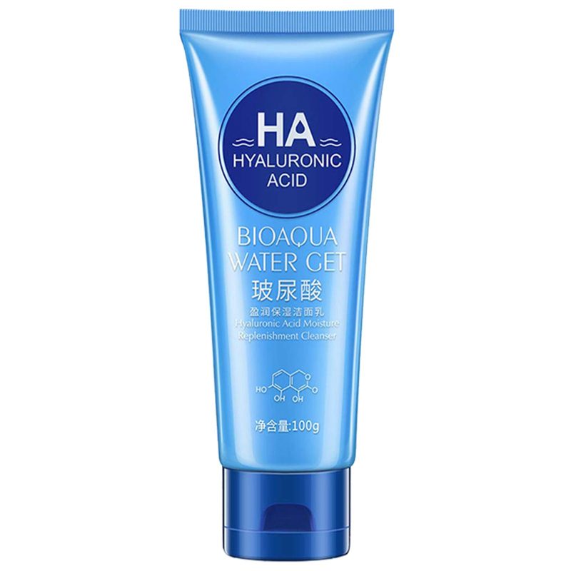 فوم شستشوی صورت بیوآکوا مدل هیالورنیک اسید پوست کم آب حجم 100ml