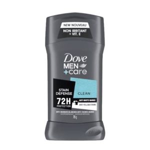 مام صابونی مردانه کلین داو Dove Care+Stain Defense Clean Deodorant 72H