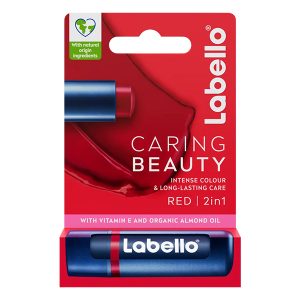 بالم لب و گونه کرینگ بیوتی قرمز لابلو Labello Caring Beauty Lip & Cheek 3 In 1 Red