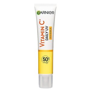 ضد آفتاب بی رنگ ویتامین سی گارنیر Garnier Vitamin C Daily UV Brightening Fluid Invisible Spf 50
