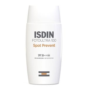 ضد آفتاب ضد لک اسپات پریونت بی رنگ ایزدین Isdin Fusion Fluid 100 Spot Prevent Spf 50