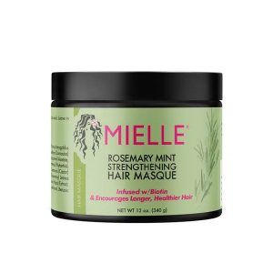 ماسک مو ضد ریزش حاوی رزماری میله Mielle Rosemary Mint Strengthening Hair Masque 340G