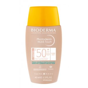 ضد آفتاب رنگی فتودرم نود تاچ بایودرما Bioderma Photoderm Nude Touch Oily skin Spf 50