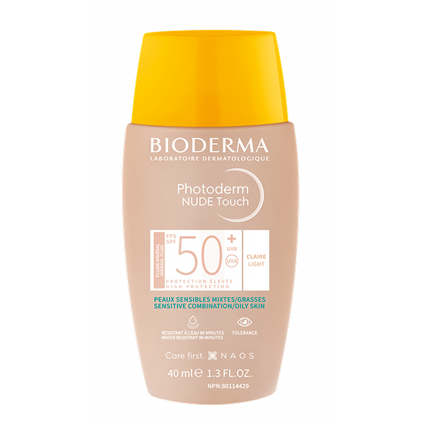ضد آفتاب رنگی فتودرم نود تاچ بایودرما Bioderma Photoderm Nude Touch Oily skin Spf 50