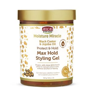 ژل مو روغن کرچک و جوجوبا افریکن پراید African Pride Max Hold Styling Gel 510g