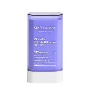 ضد آفتاب استیکی پپتاید باکچیول مری اند می Mary And May Vegan Peptide Bakuchiol Sun Stick Spf 50