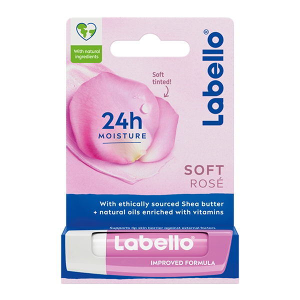 بالم لب گل رز لابلو Labello Soft Rose Lip Balm Stick