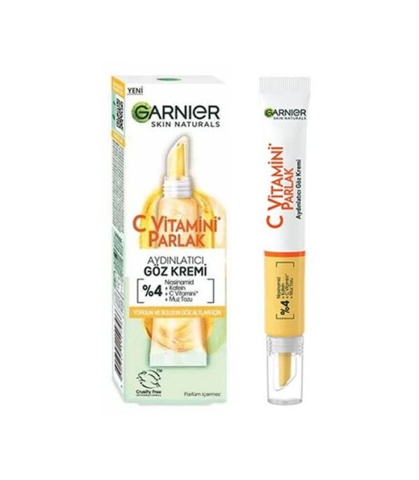 کرم دور چشم ضد لک و روشن کننده ویتامین سی گارنیر GARNIER C VITAMINI GOZ KREMI