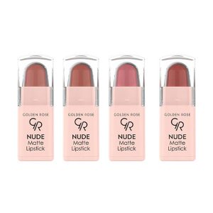 پک 4 عددی رژلب مینی نود لوک گلدن رز Golden Rose Mini Nude Matte Lipstick