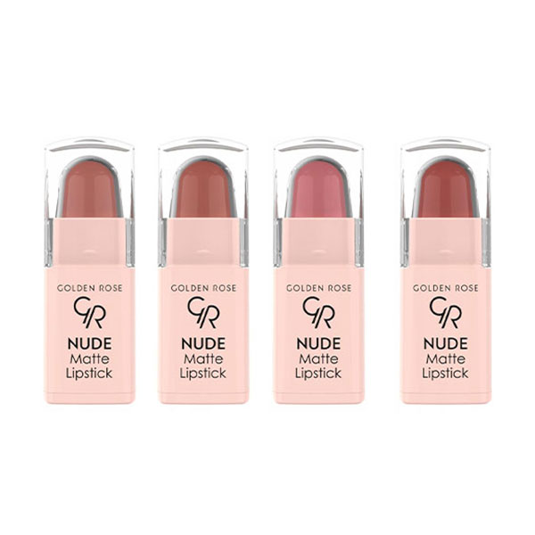 پک 4 عددی رژلب مینی نود لوک گلدن رز Golden Rose Mini Nude Matte Lipstick