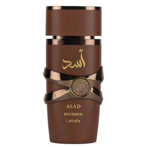 ادو پرفیوم مردانه بوربورن اسد لطافه Lattafa Bourbon Asad Edp For Men 100Ml