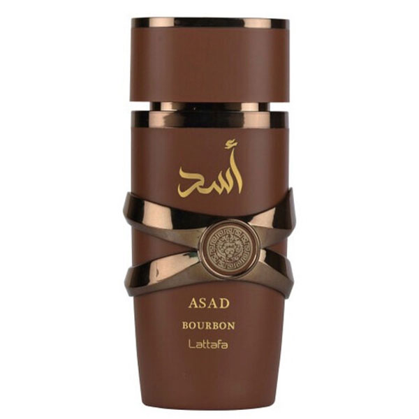 ادو پرفیوم مردانه بوربورن اسد لطافه Lattafa Bourbon Asad Edp For Men 100Ml