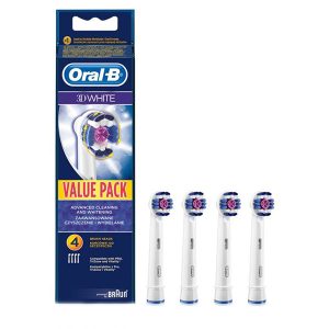 یدک 4 عددی مسواک برقی اورال بی Oral B Toothbrush 3D Wite 4 Brush Head