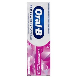خمیر دندان سفیدکننده گلامور اورال بی Oral B Glamorous White 75Ml