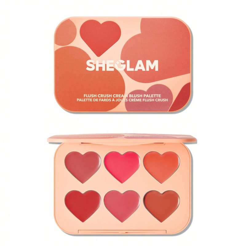 پالت رژگونه کرمی شیگلم SHEGLAM مدل Flush Crush رنگ Cottage Core Garden