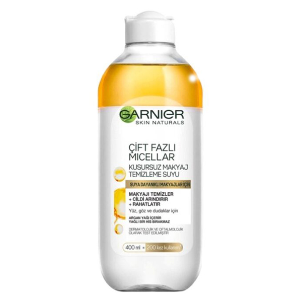 میسلار دو فاز پاک کننده انواع پوست گارنیر Garnier Cift Fazli Micellar