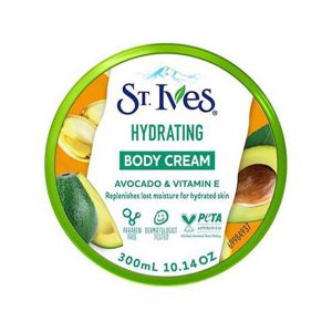 کرم بدن حاوی ویتامین E و آووکادو سینت ایوز St.ives Smoothing Body Cream Avocado Vitamin E 300Ml