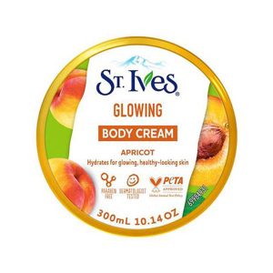 کرم بدن درخشان کننده زرد آلو سینت ایوز St.ives Glowing Body Cream Apricot 300Ml