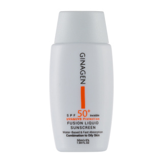 ضد آفتاب بی رنگ ژیناژن مدل Fusion liquid 50ml