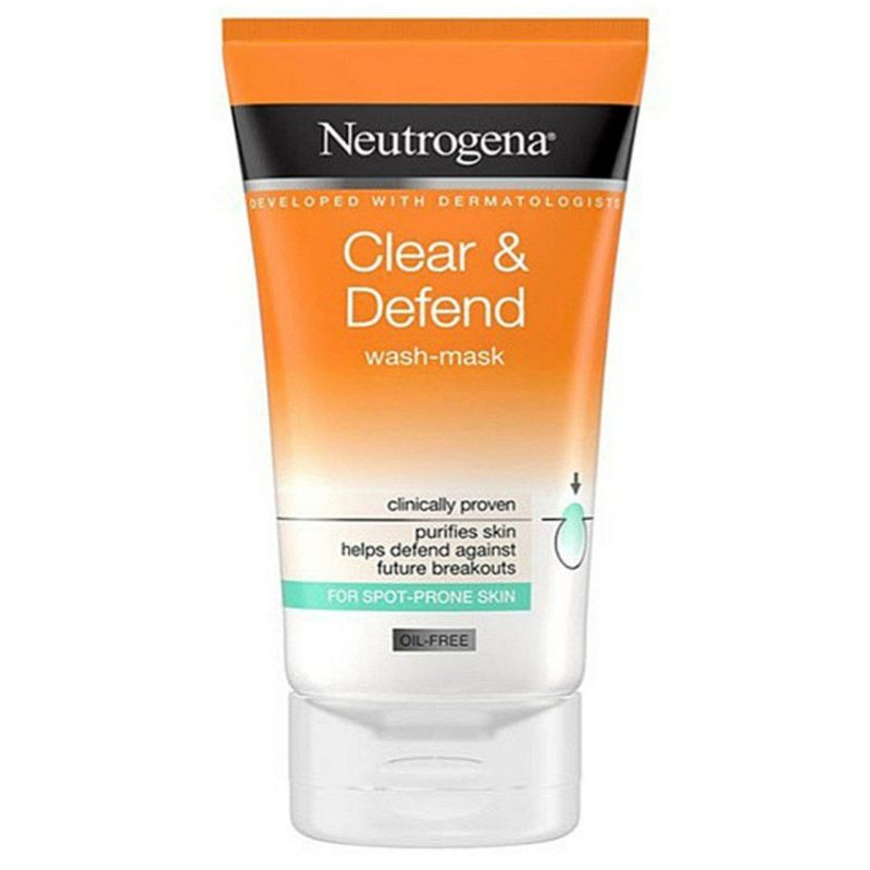 ماسک شوینده صورت نوتروژینا Neutrogena مدل Clear & Defend