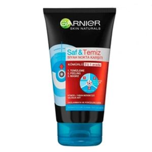 ماسک ذغالی سه کاره ضد جوش گارنیر Garnier Saf & Temiz Siyah Nokta 50ML