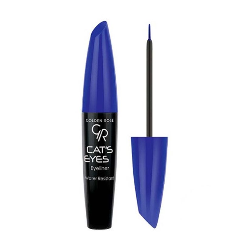 خط چشم مویی آبی گلدن رز مدل Cats Eyes
