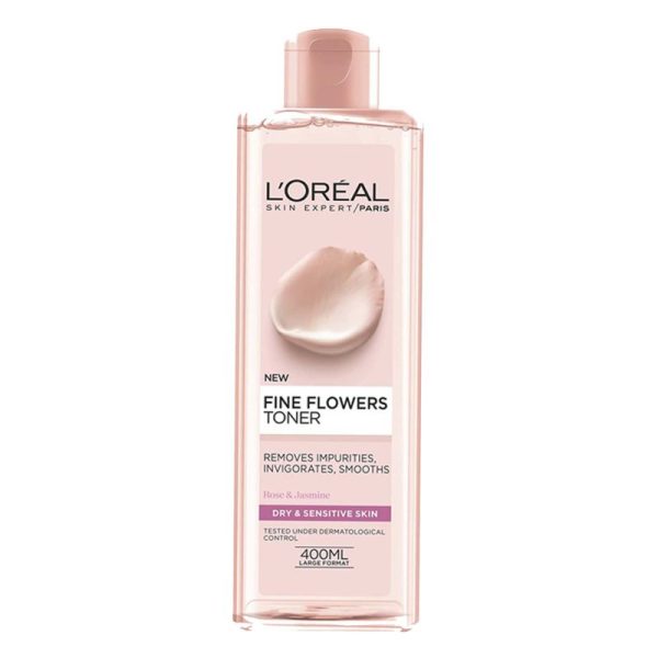 تونر گل رز لورال پوست خشک و حساس حجم 400ml