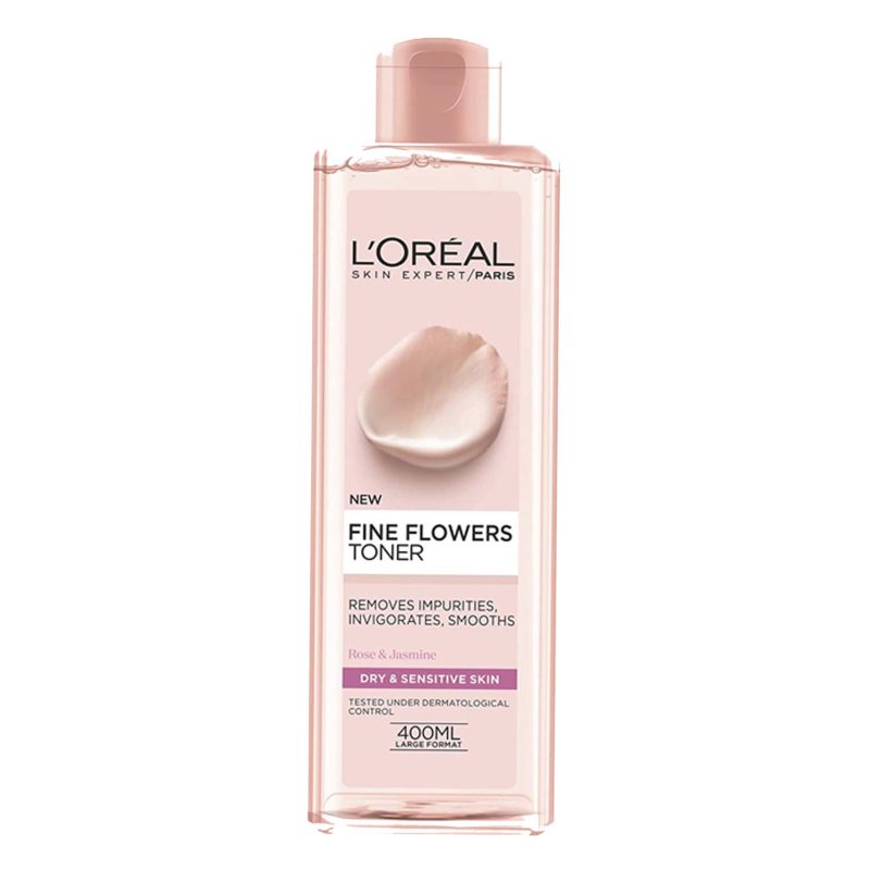 تونر گل رز لورال پوست خشک و حساس حجم 400ml