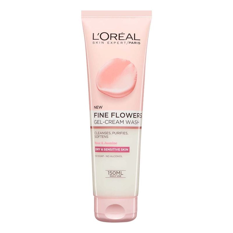 ژل شست و شوی صورت لورآل پوست حساس Loreal مدل Fine Flowers