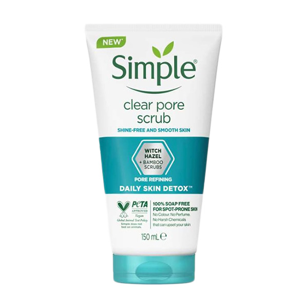 شوینده اسکراب دار سیمپل پوست چرب حجم 150ml