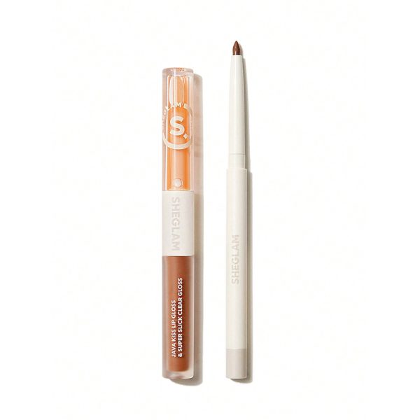 ست خط لب و رژلب مات و لیپ گلاس دو سر شیگلم مدل Soft 90’s Glam Lip Set